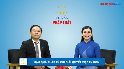 Hậu quả pháp lý khi giải quyết việc ly hôn