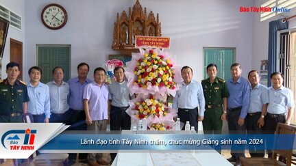 Lãnh đạo tỉnh Tây Ninh thăm, chúc mừng Giáng sinh năm 2024