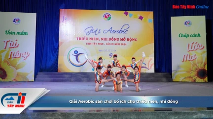 Giải Aerobic sân chơi bổ ích cho thiếu niên, nhi đồng