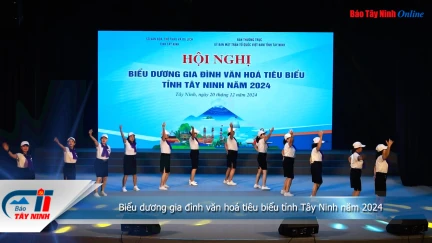 Biểu dương gia đình văn hoá tiêu biểu tỉnh Tây Ninh năm 2024