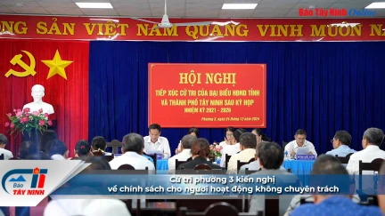 Cử tri phường 3 kiến nghị về chính sách cho người hoạt động không chuyên trách