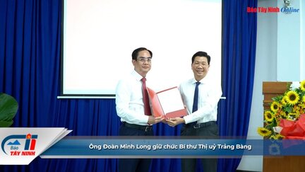 Ông Đoàn Minh Long giữ chức Bí thư Thị uỷ Trảng Bàng