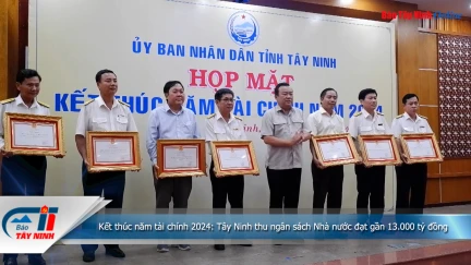 Kết thúc năm tài chính 2024: Tây Ninh thu ngân sách Nhà nước đạt gần 13.000 tỷ đồng