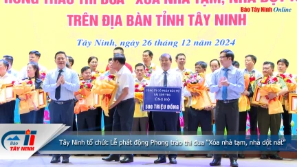 Tây Ninh tổ chức Lễ phát động Phong trào thi đua “Xóa nhà tạm, nhà dột nát”