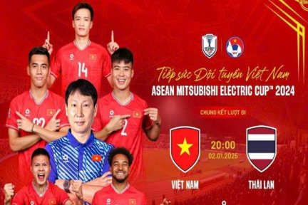 Trực tiếp: Việt Nam vs Thái Lan - Chung kết ASEAN Cup 2024