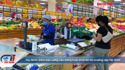 Tây Ninh: Đảm bảo cung cầu hàng hoá, bình ổn thị trường dịp Tết 2025