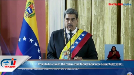 Ông Maduro tuyên thệ nhậm chức Tổng thống Venezuela nhiệm kỳ 3