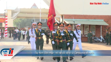 Tây Ninh: Đón nhận 146 hài cốt liệt sĩ từ Campuchia về nước