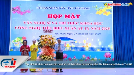 Tây Ninh tổ chức họp mặt văn nghệ sĩ - trí thức khoa học công nghệ tiêu biểu mừng Xuân Ất Tỵ 2025