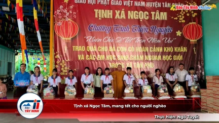 Tịnh xá Ngọc Tâm, mang tết cho người nghèo