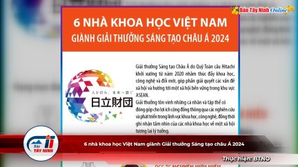 6 nhà khoa học Việt Nam giành Giải thưởng Sáng tạo châu Á 2024