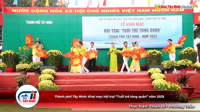 Thành phố Tây Ninh: Khai mạc hội trại “Tuổi trẻ tòng quân” năm 2025