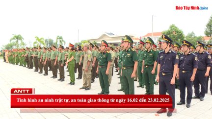 Tình hình an ninh trật tự, an toàn giao thông từ ngày 16.02 đến 23.02.2025