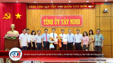 Tây Ninh công bố Quyết định của Ban Bí thư chuẩn y, chỉ định Ban Thường vụ, Ban Chấp hành Đảng bộ tỉnh