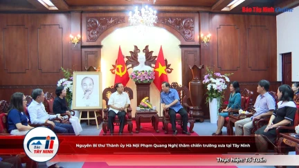 Nguyên Bí thư Thành ủy Hà Nội Phạm Quang Nghị thăm chiến trường xưa tại Tây Ninh