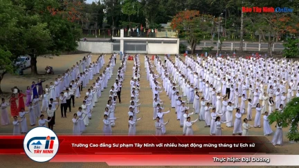 Trường Cao đẳng Sư phạm Tây Ninh với nhiều hoạt động mừng tháng tư lịch sử