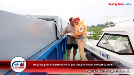 Tăng cường bảo đảm trật tự an toàn giao thông trên tuyến đường thuỷ nội địa