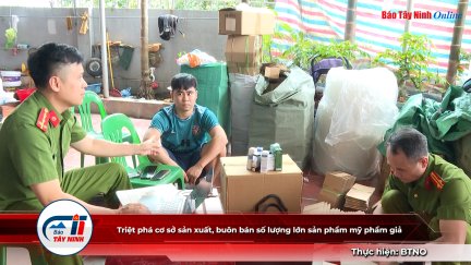 Triệt phá cơ sở sản xuất, buôn bán số lượng lớn sản phẩm mỹ phẩm giả