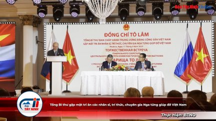 Tổng Bí thư gặp mặt tri ân các nhân sĩ, trí thức, chuyên gia Nga từng giúp đỡ Việt Nam