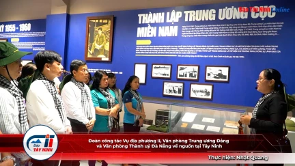 Đoàn công tác Vụ địa phương II, Văn phòng Trung ương Đảng và Văn phòng Thành uỷ Đà Nẵng về nguồn tại Tây Ninh