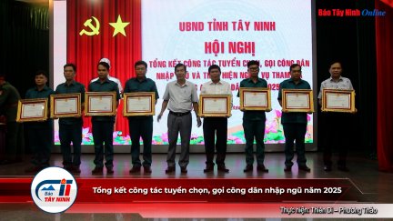 Tổng kết công tác tuyển chọn, gọi công dân nhập ngũ năm 2025
