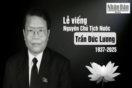 Toàn cảnh lễ viếng nguyên Chủ tịch Nước Trần Đức Lương