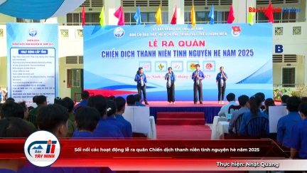 Sổi nổi các hoạt động lễ ra quân Chiến dịch thanh niên tình nguyện hè năm 2025