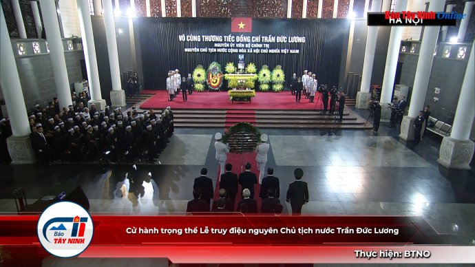 Cử hành trọng thể Lễ truy điệu nguyên Chủ tịch nước Trần Đức Lương