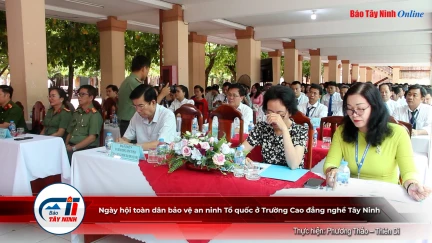 Ngày hội toàn dân bảo vệ an ninh Tổ quốc ở Trường Cao đẳng nghề Tây Ninh