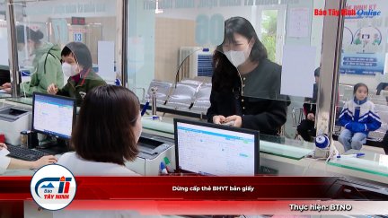 Dừng cấp thẻ BHYT bản giấy.mp4