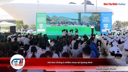 Mít tinh Chống ô nhiễm nhựa tại Quảng Ninh
