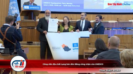 Công viên địa chất Lạng Sơn đón Bằng công nhận của UNESCO