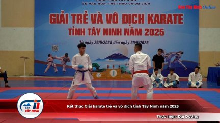 Kết thúc Giải karate trẻ và vô địch tỉnh Tây Ninh năm 2025