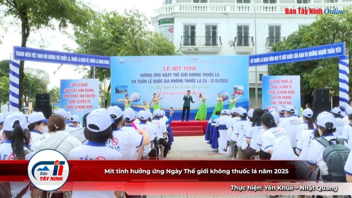 Mít tinh hưởng ứng Ngày Thế giới không thuốc lá năm 2025
