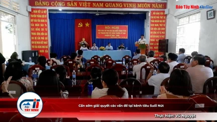 Cần sớm giải quyết các vấn đề tại kênh tiêu Suối Nút