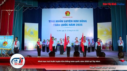 Khai mạc trại Huấn luyện Kim Đồng toàn quốc năm 2025 tại Tây Ninh