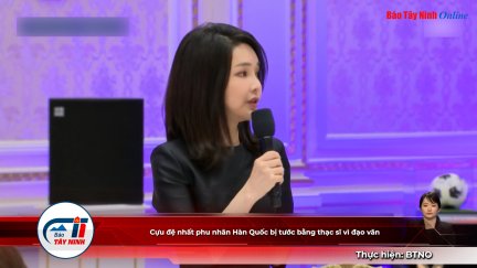 Cựu đệ nhất phu nhân Hàn Quốc bị tước bằng thạc sĩ vì đạo văn