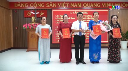 Tây Ninh: Công bố quyết định về công tác cán bộ của Sở Xây dựng