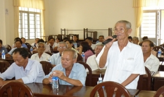 Đại biểu HĐND tỉnh, huyện tiếp xúc cử tri Châu Thành