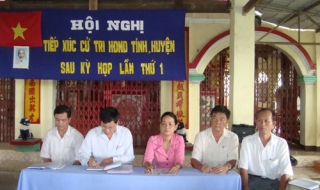 Đại biểu HĐND tỉnh và huyện tiếp xúc cử tri tại các huyện Gò Dầu, Tân Châu