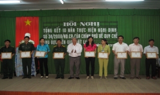 Huyện Tân Biên: Tổng kết 10 năm thực hiện quy chế khu vực biên giới đất liền
