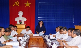 Lãnh đạo tỉnh làm việc với UBND huyện Bến Cầu