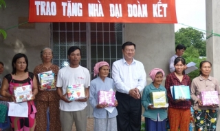 Châu Thành: Gần 4 tỷ đồng xây tặng nhà ĐĐK