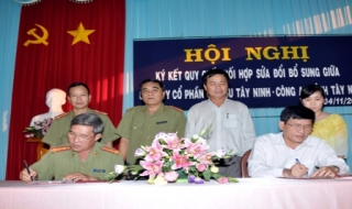 CA Tây Ninh, Công ty CPCS Tây Ninh: Phối hợp bảo vệ tài sản Nhà nước