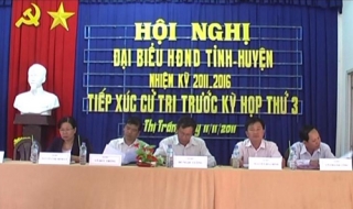 Đại biểu HĐND tỉnh, huyện tiếp xúc cử tri Tân Châu, Thị xã