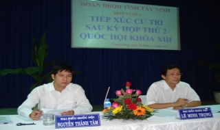 Đoàn ĐBQH tỉnh Tây Ninh – đơn vị 1: Tiếp xúc cử tri huyện Trảng Bàng