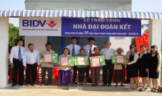 BIDV Tây Ninh tặng nhà ĐĐK cho người nghèo ở Tân Châu