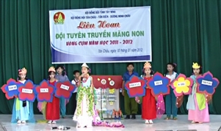 Tân Châu: Liên hoan các đội tuyên truyền măng non vòng cụm