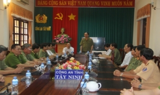 Thượng tướng Trần Đại Quang, Bộ trưởng Bộ Công an:  Thăm và làm việc tại tỉnh Tây Ninh