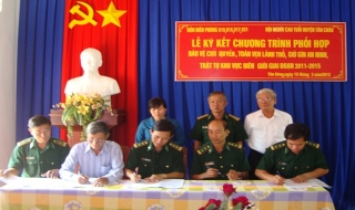 Tân Châu: Hội Người cao tuổi phối hợp với Đồn BP giữ gìn ANTT biên giới